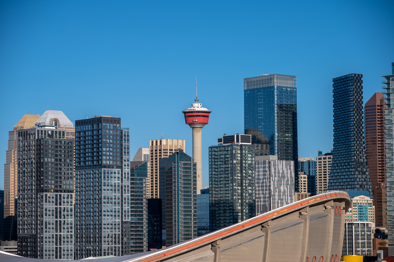 The Calgary city skyline